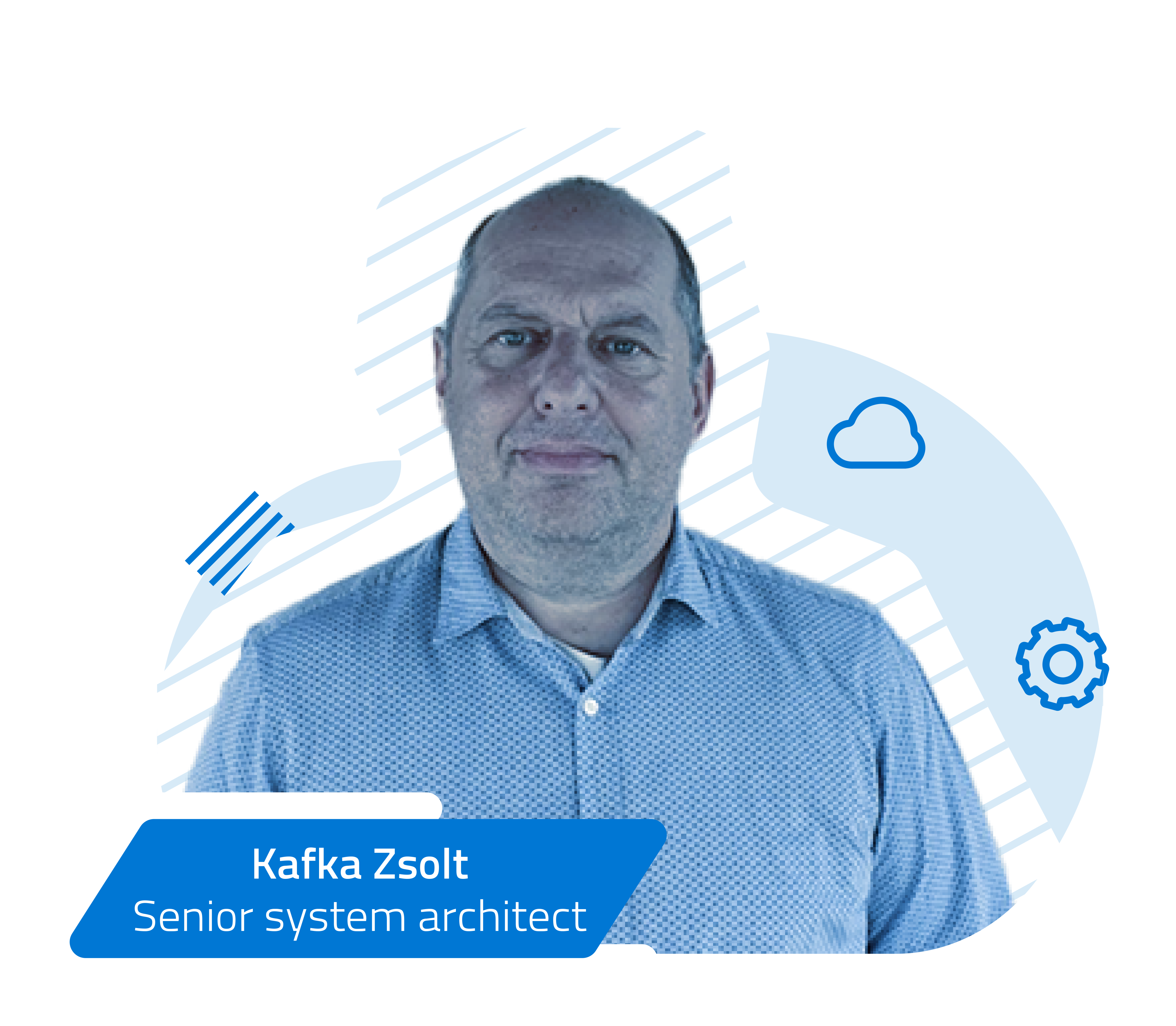 A képen Kafka Zsolt, a Cloudsoft Senior system architect-je szerepel